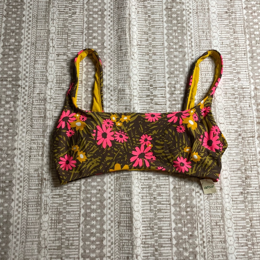 🟠 NWT Aerie Scoop Neck Swim Top